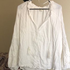 White Nautical Blouse